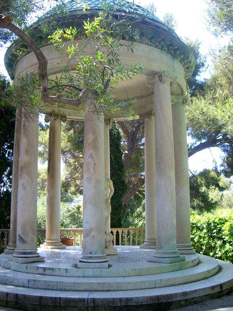 stone column gazebo Stone Gazebo Wedding, Greek Gazebo, Concrete Gazebo, Greek Pavilion, Stone Gazebo, Trim Sheet, Building Columns, French Mansion, 25 Beautiful Homes