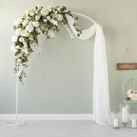 Simple Wedding Arch, Archway Decor, Decorative Arch, White Wedding Arch, Wedding Archway, Metal Wedding Arch, Floral Arch Wedding, Wedding Ceremony Arch, Arch Decoration