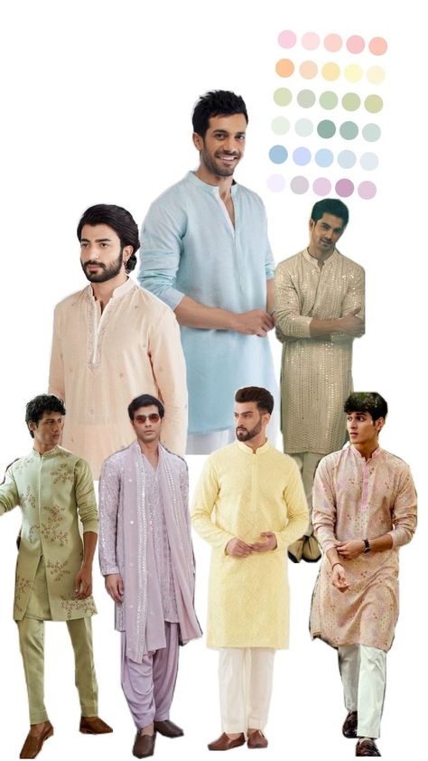 Pastel Kurta Men, Guys Outfits, Kurtas For Men, Mehndi Outfit, Kurta Men, Mens Kurta Designs, Mens Kurta, Pastel Shades, Kurta Designs