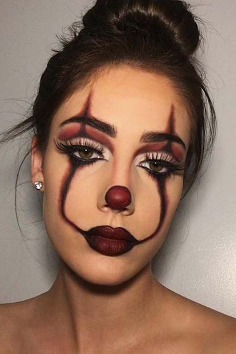 Clown Makeup, Halloween, Makeup, Red, Make Up