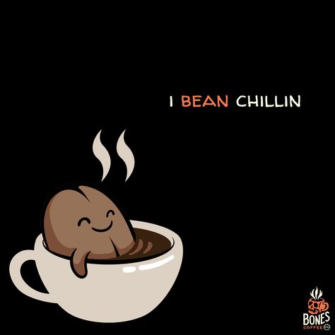 How have you BEAN? 🥴⁠ #BonesCoffee #Coffee #CoffeeHumor #CoffeeMemes Coffee Bean Doodle, Coffee Bean Cartoon, Coffee Bean Drawing, Coffee Bean Illustration, Coffee Beans Illustration, Coffee Comic, Spill Art, Coffee Character, Coffee Bean Logo