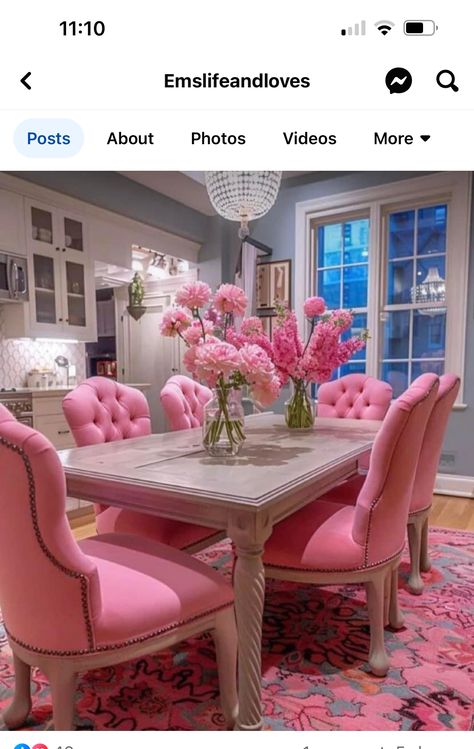 Girly Home Decor, Girly Home, Apartment Simple, Girly Apartments, Girly Apartment Decor, Velvet Furniture, Deco Rose, Pink Living Room, Casa Vintage