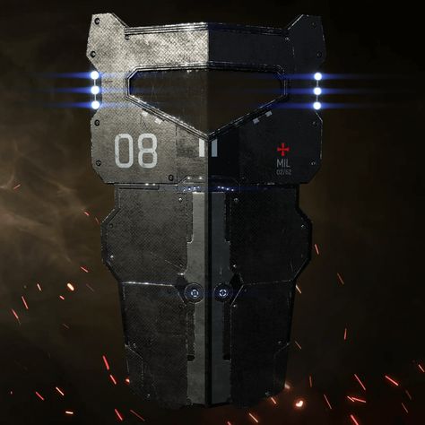 Futuristic Shield Design Concept, Sci Fi Shield, Shield Design Concept, Scifi Shield, Bulletproof Shield, Tactical Shield, Futuristic Shield, Ham Radio Kits, Powered Exoskeleton