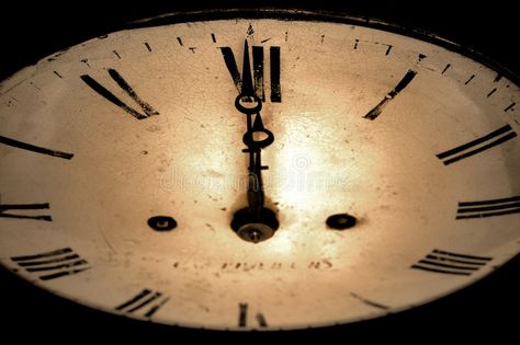 Midnight. Antique clock face with the hands at 12 o'clock, dark and grainy sepia , #Sponsored, #face, #hands, #clock, #Midnight, #Antique #ad Midnight Clock, Vintage Timepiece, Antique Clock, Clock Face, Floral Illustrations, O Clock, Mood Pics, Pocket Watch, Time Piece