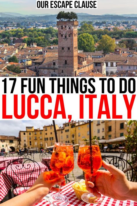 From viewpoints to bakeries, here are the best places to visit in Lucca, Italy! things to do in lucca tuscany | what to do in lucca italy | best attractions in lucca | best activities in lucca | lucca attractions | lucca activities | cities in tuscany | walled cities in tuscany | lucca travel guide | tuscany travel guide Italy Trip Planning, Italy Destinations, Lucca Italy, Tuscany Travel, Italy Holidays, Mediterranean Cruise, Italy Travel Tips, Italy Travel Guide, Walled City