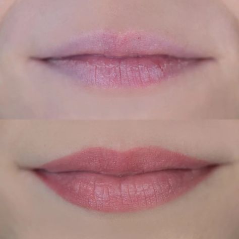 I Got a "Lip Blush" Tattoo For the First Time, and the Results Are Life-Changing Lip Blushing Tattoo, Lip Color Tattoo, Lip Liner Tattoo, Lip Healing, Lip Blushing, Pale Lips, Permanente Make-up, Lip Blush, Natural Lip Colors