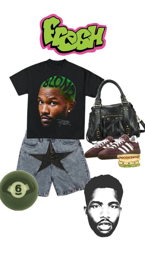 frank ocean Frank Ocean Clothes, Ocean Outfits, Dream Style, Frank Ocean, Streetwear Style, Cool Fits, Jewelry Outfit, Custom Shoes, Vintage Tees