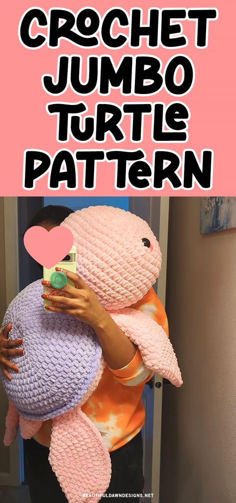 If you’re a crocheter who loves plush, adorable creations, then you’re in for a treat. The Jumbo Turtle crochet pattern could be your next favorite project and for all the right reasons. This is the cutest crochet plush pattern. Crochet Large Plushies Pattern Free, Jumbo Turtle Crochet Pattern, Big Amigurumi Pattern, Giant Crochet Pattern Free, Crochet Animals Big, Giant Turtle Crochet Pattern Free, Large Plushie Crochet Pattern, Plush Turtle Crochet Pattern, Jumbo Turtle Crochet Pattern Free