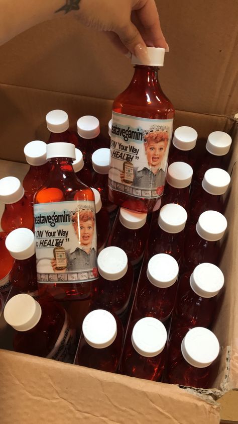 Lucy’s party favors with real punch inside 50s Party Favors, I Love Lucy Party Ideas, I Love Lucy Decorations, I Love Lucy Party Decorations, I Love Lucy Birthday Party Theme, I Love Lucy Birthday Party, I Love Lucy Party, Lucy Birthday, 60th Birthday Ideas For Mom