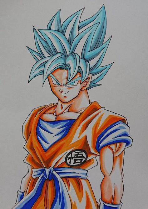 Goku Art, Ball Painting, Goku Drawing, Anime Drawing Sketches, Pokemon Sketch, Naruto Sketch Drawing, Ball Drawing, Dragon Ball Painting, Naruto Sketch