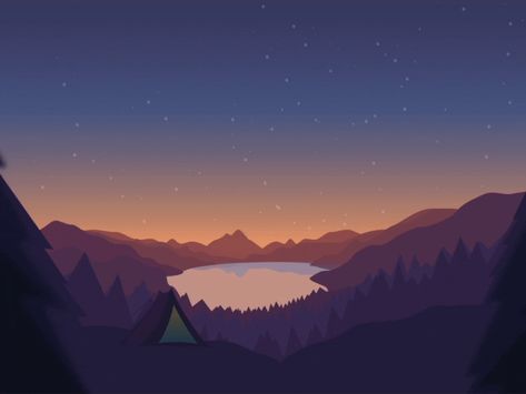 Day And Night by Ryan Sael ✪ Day Night Animation Gif, Day To Night Illustration, Day To Night Animation, Day And Night Background, Day And Night Illustration, Sunrise Animation, Animation Background Art, Sky Animation, Night Animation