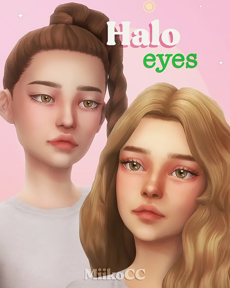 Halo eyes | Miiko on Patreon Cc Eyes, Halo Eyes, Sims 4 Cc Eyes, The Sims 4 Skin, Sims 4 Anime, Pelo Sims, The Sims 4 Packs, Sims 4 Cc Makeup, Sims 4 Mm Cc