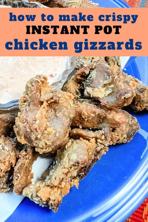 Instant Pot Chicken Gizzards - Chef Alli Instant Pot Fried Chicken, Fried Gizzards, Gizzards Recipe, Chicken Gizzards, Cook Chicken, Creole Seasoning, Breaded Chicken, Instant Pot Chicken, Family Friendly Meals