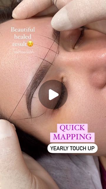 Thi Ngo - 𝗧𝗲𝗲𝗯𝗿𝗼𝘄𝗹𝗮𝘀𝗵 𝗟𝗟𝗖 - 𝗣𝗠𝗨 𝗔𝗿𝘁𝗶𝘀𝘁 & 𝗧𝗿𝗮𝗶𝗻𝗲𝗿 on Instagram: "Quick mapping - Yearly touch up -------------- Do you like my mapping string/thread? JOIN MY CLASS TO SEE HOW I CAN MAKE IT EASY. Dm me to sign up 🥰🥰🥰" How To Eyebrow Map, Pmu Brow Mapping, How To Do Eyebrow Mapping, How To Map Eyebrows, How To Map Out Your Eyebrows, Eyebrow Mapping Tutorial, Brow Mapping Step By Step, Mapping Eyebrows, Microblading Mapping