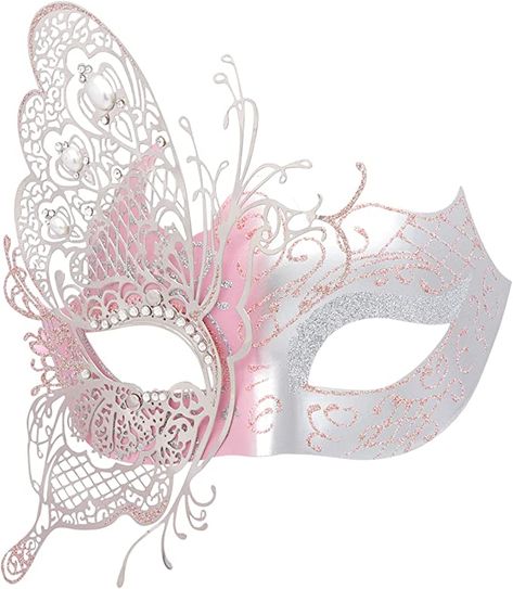 Amazon.com: Coddsmz Mysterious Venetian Butterfly Shiny Butterfly Lady Masquerade Halloween Mardi Gras Party Mask : Clothing, Shoes & Jewelry Butterfly Masquerade Mask, Masquerade Halloween Party, Masquerade Mask Diy, Shiny Butterfly, Butterfly Lady, Couples Masquerade Masks, Masquerade Halloween, Butterfly Mask, Metal Mask