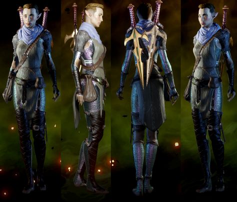 dragon age inquisition vir banal ras | Vir Banal'ras - Dragon Age Wiki - Wikia Rogue Armor, Heroes Of Dragon Age, Elf Armor, Dragon Age Inquisitor, Medium Armor, Ren Faire Costume, Armor Drawing, Super Suit, Female Armor