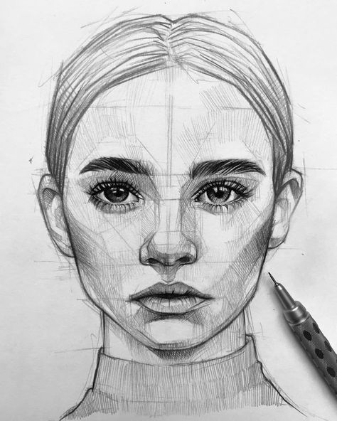 Easy Portrait Drawing, Hatch Drawing, Face Art Drawing, Girl Face Drawing, Pencil Portrait Drawing, Scratchboard Art, Realistic Pencil Drawings, 얼굴 드로잉, Portraiture Drawing