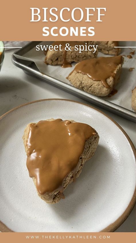 Biscoff Scones, Speculoos Cookies, Vegan Scones, Orange Scones, Scones Ingredients, Small Microwave, Healthy Vegan Desserts, Scones Recipe, Whip It