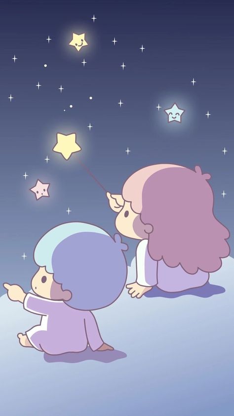 Little Twin Stars Sanrio Pastel Kawaii iPhone Wallpaper Background Stars Wallpaper Iphone, Twin Stars Wallpaper, Stars Wallpaper, Wallpaper Pastel, Twin Stars, Little Twin Stars, Wallpaper Iphone, Pastel, Iphone