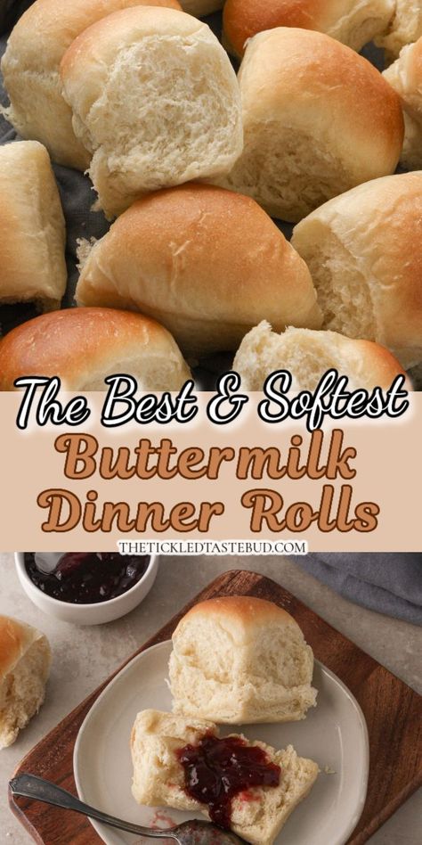 BUTTERMILK DINNER ROLLS Buttermilk Rolls Recipe, Buttermilk Dinner Rolls, Gluten Free Yeast Rolls, Dinner Rolls Recipe Homemade, Yeast Rolls Recipe, Sweet Dinner Rolls, Buttermilk Bread, Fluffy Dinner Rolls, Gluten Free Cinnamon Rolls