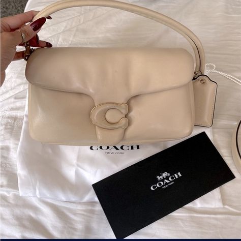 COPY - Coach pillow tabby, 26 beige.Used & still in great condition Coach Pillow Tabby, Coach Pillows, Coach New York, Bags Coach, Coach Bags, Dust Bag, Conditioner, Pillows, Cream