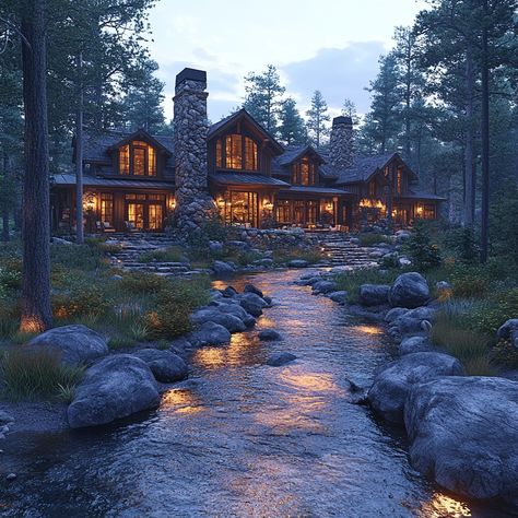 Experience the serene beauty of a Craftsman-style Lakefront Lodge in Lake Tahoe, 8000 sqft. Cool color grading bathed in ray-traced shadows blends Craftsman charm with Lake Tahoe's tranquility. Let this AI image inspire your lakeside escape dreams. Can you hear the creek murmuring or feel Lake Tahoe's serenity? Share your thoughts with us! 🌲🏞️ #DreamHomeInspiration #LuxuryInteriors #CraftsmanStyle #LakeTahoe #LuxuryLiving #LuxuryDesign #LuxuryLifestyle #HomeGoals #InspiringHomes #LuxuryTravel #LakefrontLodge Rock Houses, Tahoe Lake, Fancy Houses, House On The Rock, Color Grading, Craftsman Style, Dream Homes, Lake Tahoe, Luxury Interior