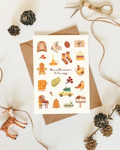 This Stationery item by KikiNordstrom has 3 favorites from Etsy shoppers. Ships from Belgium. Listed on Nov 15, 2023 Christmas Postcards Ideas, Winter Greeting Cards, Pretty Christmas Cards, Handmade Holiday Cards, Illustrated Christmas Cards, Cute Postcards, Winter Karten, Cute Postcard, Winter Hygge