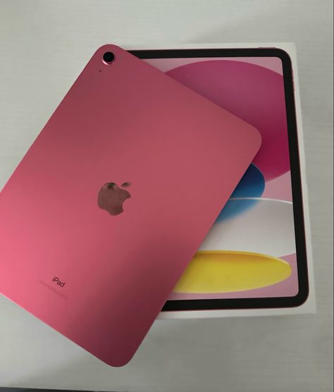 Ipad Aesthetic Pink, Pink I Pad Aesthetic, Ipad Pink Aesthetic, Ipad Tenth Generation, Pink Ipad 10th Gen Aesthetic, Pink Apple Ipad, I Pad Aesthetic, Ipad Air Pink, Hot Pink Ipad