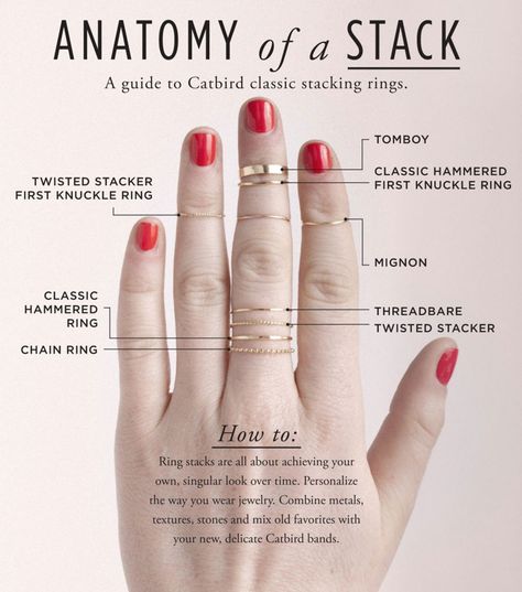 Stack 'Em Up! The Exclusive Catbird Ring Set You've Been Waiting For (at a Really Great Price) - Glamour Catbird Jewelry, Zierlicher Ring, Stack Ring, Arm Party, Party Rings, Knuckle Rings, Midi Rings, Jewel Box, Diy Schmuck