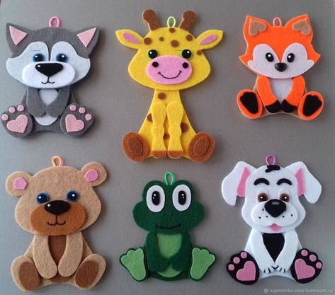 Toys For Kids To Make, Animal Felt, Felt Puppets, Felt Toys Patterns, Felt Animal Patterns, Diy Quiet Books, Felt Finger Puppets, Quiet Book Patterns, Felt Crafts Diy