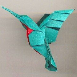 How to make origami hummingbird instructions. Easy origami hummingbird for kids and advanced hummingbird origami folding instructions for experts....Nx Origami Hummingbird, Origami Paper Folding, Origami Lamp, Origami And Quilling, Origami And Kirigami, Bird Drawing, Folding Origami, Origami Bird, Origami Paper Art