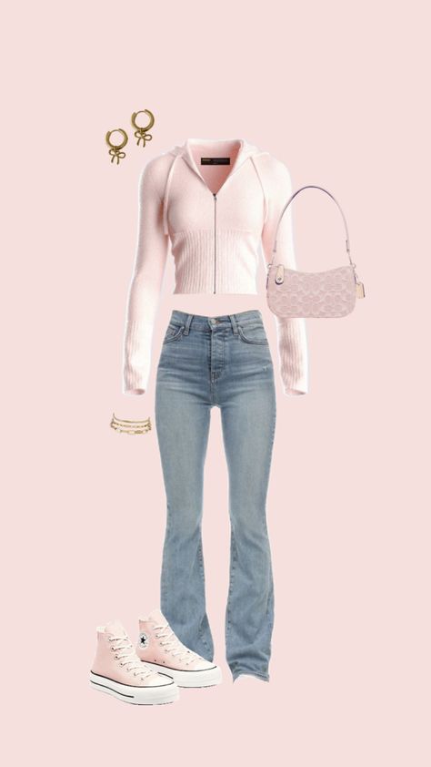 #outfitinspo #clothes #cute #pink #bow Bow Outfit, Bow Aesthetic, Clothes Cute, Outfit Inspo Casual, Cute Swag Outfits, Simple Trendy Outfits, Aesthetic Outfit, Cute Everyday Outfits, Cute Simple Outfits