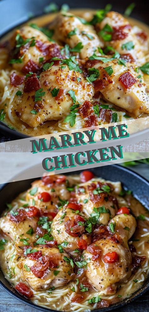 Marry Me Chicken: Love on a Plate - A romantic and delicious dish perfect for proposals and expressing love through food. 

#marrymechicken #foodiecrush #romancethrufood Stay Married Chicken, Marry Me Chicken Thighs Recipe, Herb Crusted Salmon, Creamy Garlic Mashed Potatoes, Marry Me Chicken, Crusted Salmon, Expressing Love, Foodie Crush, Oven Chicken