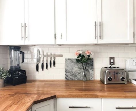 IKEA Countertops in the Kitchen: Ideas and Inspiration | Hunker Ikea Countertop Kitchen, Ikea Saljan Countertop, Saljan Countertop, Ikea Countertops, Karlby Countertop, Slate Floor Kitchen, Countertop Options, Custom Countertops, Slate Flooring