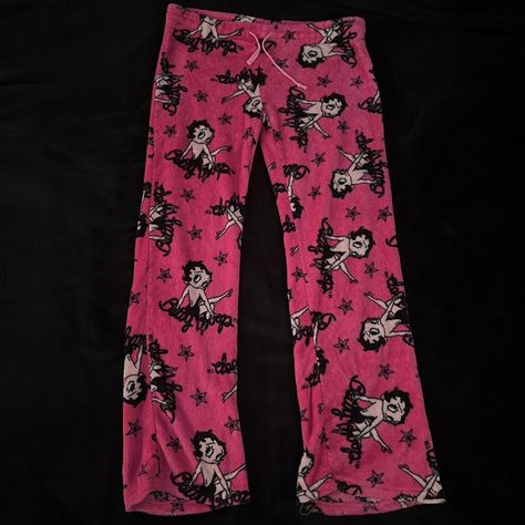 Y2K Betty Boop Pajama Pants — branded Betty Boop... - Depop Fuzzy Pants, Pj Pants, Santa Gifts, Black Trousers, Betty Boop, Secret Santa, Go Shopping, Christmas List, Jean Shirts