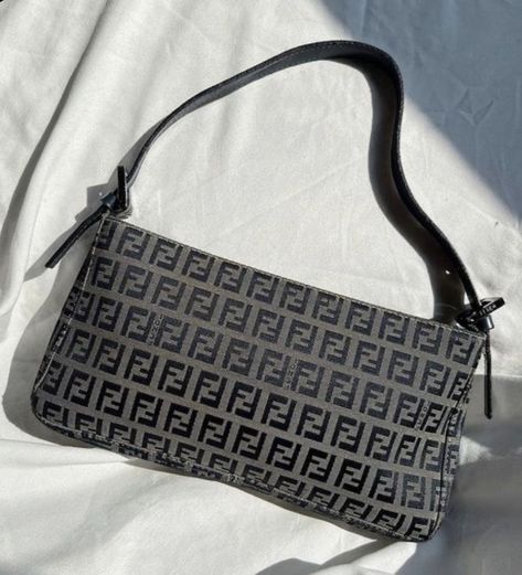 Fendi Zucchino Bag, Fendi Pochette, Fendi Handbags, Vintage Fendi, Real Vintage, Michael Kors Monogram, Louis Vuitton Damier, Fendi, Outfit Ideas