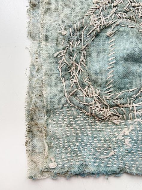 Notforgotten Farm : ~ Slow Sunday Stitching ~ Emma Freeman, Meditation Books, Earth Book, Textile Art Embroidery, Fabric Journals, Art Embroidery, Stitch Book, Fibres Textiles, Dyed Linen