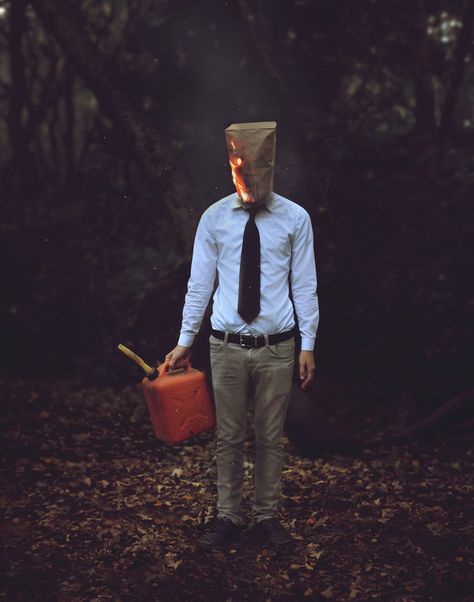 Businessman by Kyle Thompson, via 500px Kyle Thompson, Creepy Photography, A Level Photography, Halloween Photography, Surrealism Photography, Halloween Photoshoot, Conceptual Photography, Artist Models, Dark Photography