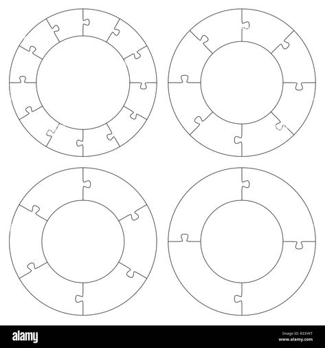 5 Piece Printable Puzzle 883 Puzzle Piece Template, Puzzle Piece Crafts, Puzzle Crafts, Color Puzzle, Printable Puzzles, Concept Diagram, Shape Puzzles, Puzzle Pieces, Woodworking Plans