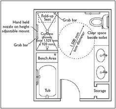 Handicapped Accessible Bathrooms, Wheelchair Accessible Home Plans Layout, Four Piece Bathroom Layout, 12x12 Master Bath Layout, 12x12 Bathroom Layout, 4 Piece Bathroom Layout, Handicapped Bathroom Ideas, Ada Bathroom Design, Disabled Bathroom Ideas