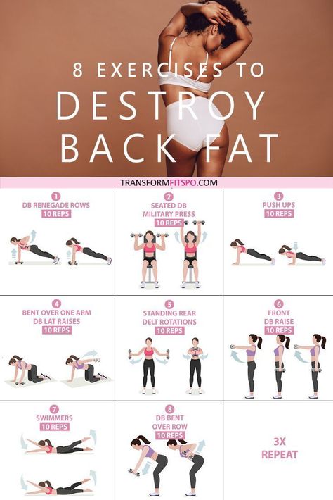 Get rid of your lower back fat.  8 exercises to get rid of lower back fat for women. This exercise group helps to work out your back whilst giving your abs a tough time. This hits your whole back, making them great exercises to get rid of lower back fat!  See the before and after results and experience body transformation.  Workout at home or in the gym.  No equipment needed. Just click on the pin to see the full workout. #backfat #getridof #workoutathome #womensworkouts #transformations Bra Fat Workout, Transformation Du Corps, Lower Back Fat, Back Fat Workout, Musa Fitness, Back Fat, At Home Workout Plan, Fitness Bodybuilding, Body Fitness