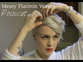 Flatiron Waves, Curling Pixie Hair, Curled Pixie, Hairstyles Formal, Pixie Cut Hairstyles, Curly Pixie Cut, Pixie Cut Styles, Pixie Cuts For Fine Hair, Cuts For Fine Hair