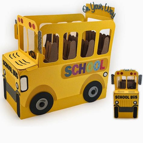 Turtle Room, Yellow School Bus, Silhouette Online Store, Paper Craft Tutorials, Magic School Bus, Pantry Labels, Box Card, Silhouette Design Store, Box Car