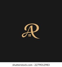 Ra Initials Logo, Ar Initial Logo, Ar Letter Design, R Alphabet Design, Ra Logo Design, A R Logo, Ar Logo Design, Home Design Logo, Two Letter Logo