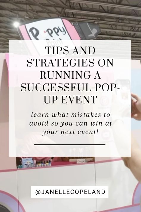 Pop-up season is officially here! So how do you guarantee your pop-up shop will go off without a hitch? Learn what mistakes to avoid so you can SHINE at your next event and make market season less stressful! #popup #event #farmersmarket #smallbusinessowner #smallbusinesstips #successful #entrepreneur #creativeentrepreneur Consignment Pop Up Shop, Small Business Pop Up Set Up, Pop Up Shop Necessities, Esthetician Pop Up Event, How To Host A Pop Up Event, Pop Up Shop Essentials, Pop Up Event Flyer, Spring Pop Up Shop, Pop Up Show Displays