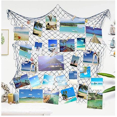 Birthday Ocean Theme, Backyard Beach Party, Ocean Theme Party Decorations, Beach Theme Party Decorations, Pirate Party Decorations, Ocean Classroom, Ocean Themed Bedroom, Under The Sea Decorations, Photo Hanging