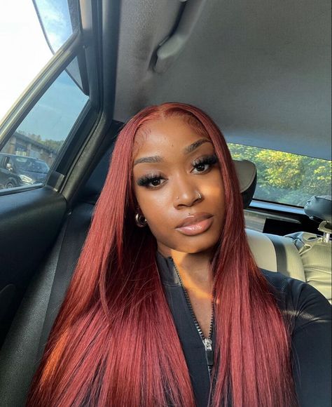 Straight Lace Wig, Frontal Wig Hairstyles, Dyed Hair Inspiration, Hairstyle Inspo, Hot Hair Styles, Hair Laid, Looks Black, Front Lace Wigs Human Hair, Baddie Hairstyles