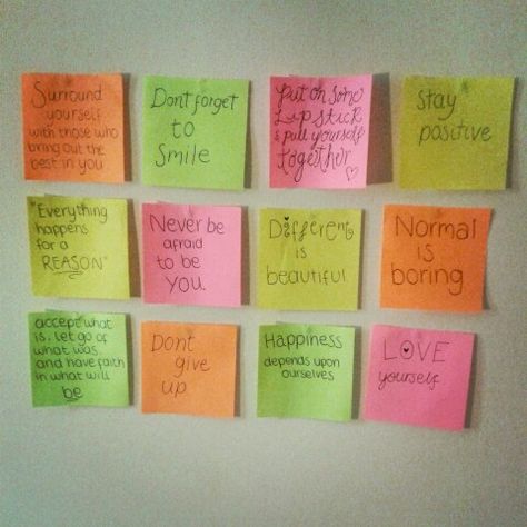 Cute post it note quotes to brighten up my room at uni #postit #notes #cute #uni #room #quotes Sticky Notes Birthday Wishes, Post It Notes Ideas Wall Dorm Room, Post Notes Ideas, Post It Note Quotes, Post It Notes Ideas Wall, Funny Post It Notes, Sticky Notes Quotes, Room Quotes, Notes Quotes