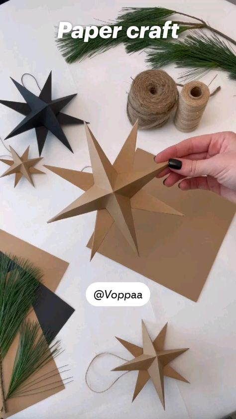 Making $100/day through Papercraft is an excellent way to channel your creativity into something profitable. 💰🤑 Link in bio Star Christmas Table Decorations, How To Make Cute Christmas Decorations, How To Do Christmas Decorations, Christmas Crafts Stars Paper, Diy Christmas Tree Decorations Paper, Paper Xmas Ornaments, Diy Decorations For Christmas Tree, Art Deco Christmas Decorations, Homemade Christmas Crafts Gifts