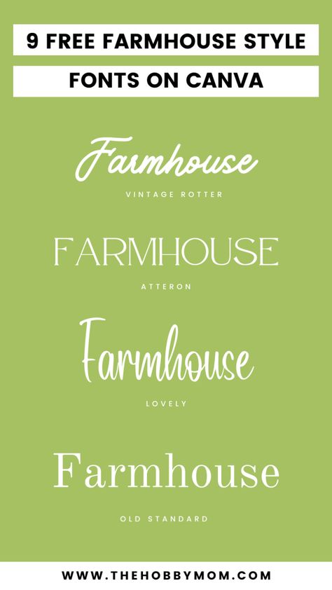 Free Farmhouse Fonts, Branding Mood Board Inspiration, Farmhouse Fonts, Farmhouse Font, Halloween Fonts, Modern Farmhouse Design, Board Inspiration, Instagram Graphic, Christmas Fonts